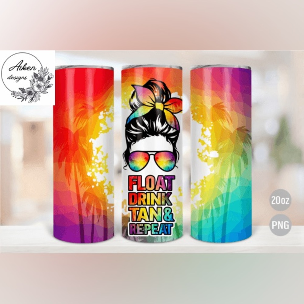 Float drink tan and repeat 20 oz tumbler